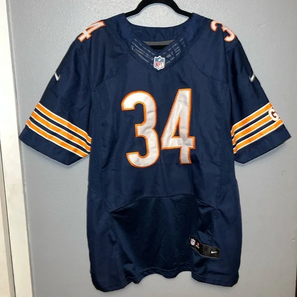 Men's Chicago Bears Walter Payton Nike Navy Game Retired Player Jersey size 48 - Picture 3 of 6